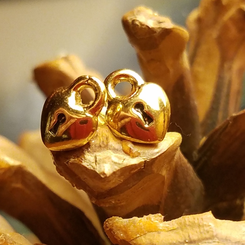 Juicy Couture gold stud earrings